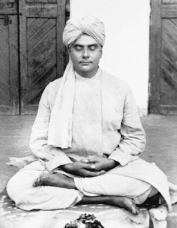 Cross-legged with turban