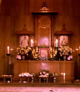 long shot of shrine